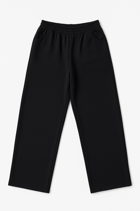 Black Wide Leg Sweatpants