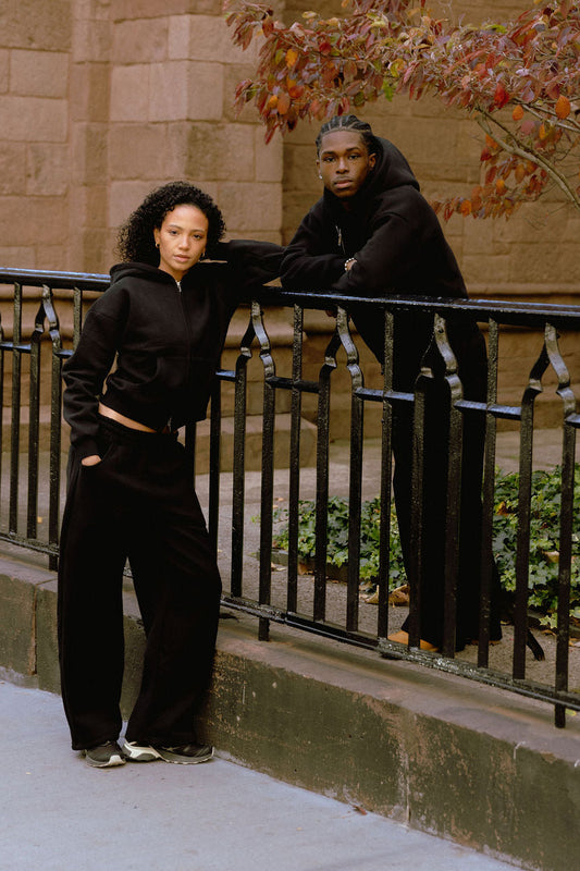 Black Wide Leg Sweatpants