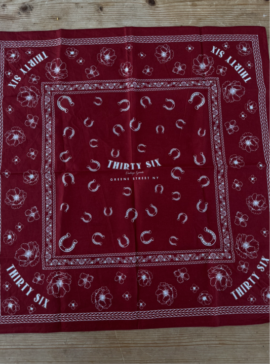 Red Horse Shoe Bandana