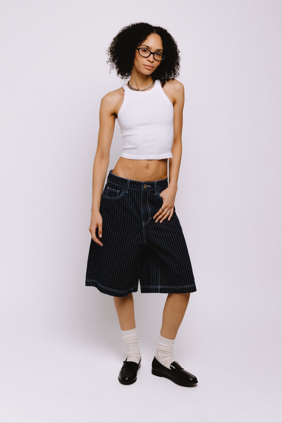 Short En Jean RE/DONE X Solid And Striped Venice - Taille 28 - Style Années 70 - Occasion Très Bon état - Département Femme