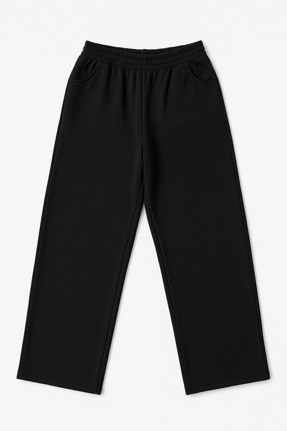 Black Wide Leg Sweatpants
